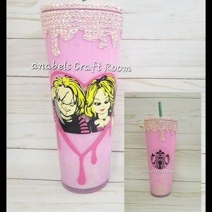 Starbucks Chucky and the bride Snowglobe Tumbler